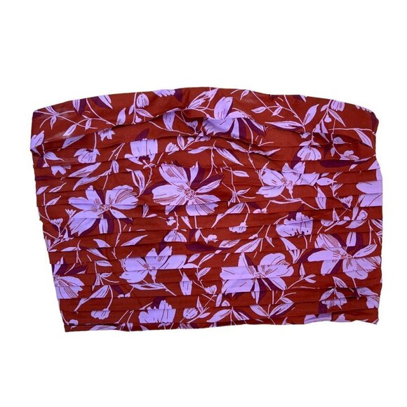 Wayf Bandeau Maxi Skirt Set Dress Crop Top Floral Large - Picture 10 of 14